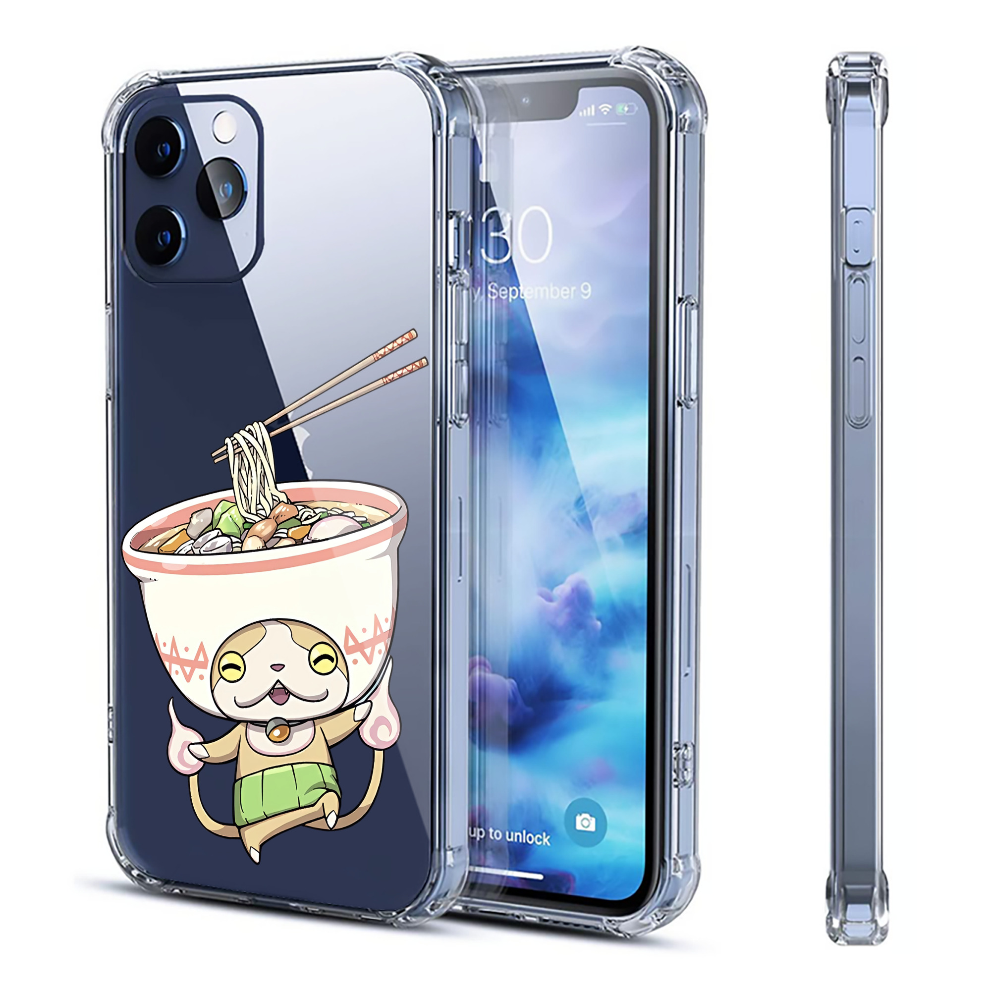 （画像用） 妖怪ウォッチ Yo-kai Watch 【iPhone 12シリーズ対応】透明スマホケース（クリアソフトケース）